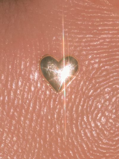 Golden Heart Texture Poster.