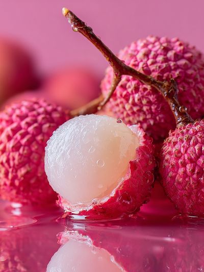Lychee Fruit Close-Up — Food Print. poster print