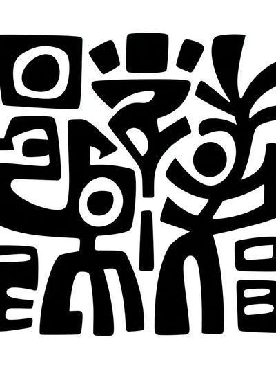 Abstract Figures — Minimalist Print. poster print