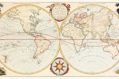 Bowles's new pocket map world: