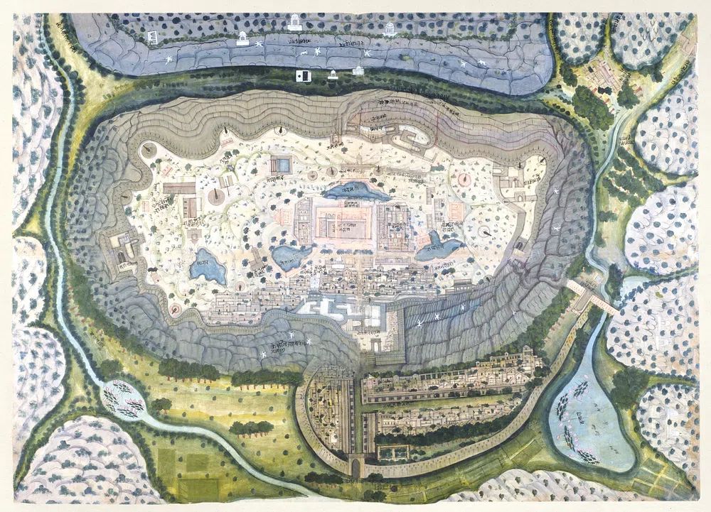 Fortified City Ranthambhor (ca. 1810–1818). poster detail