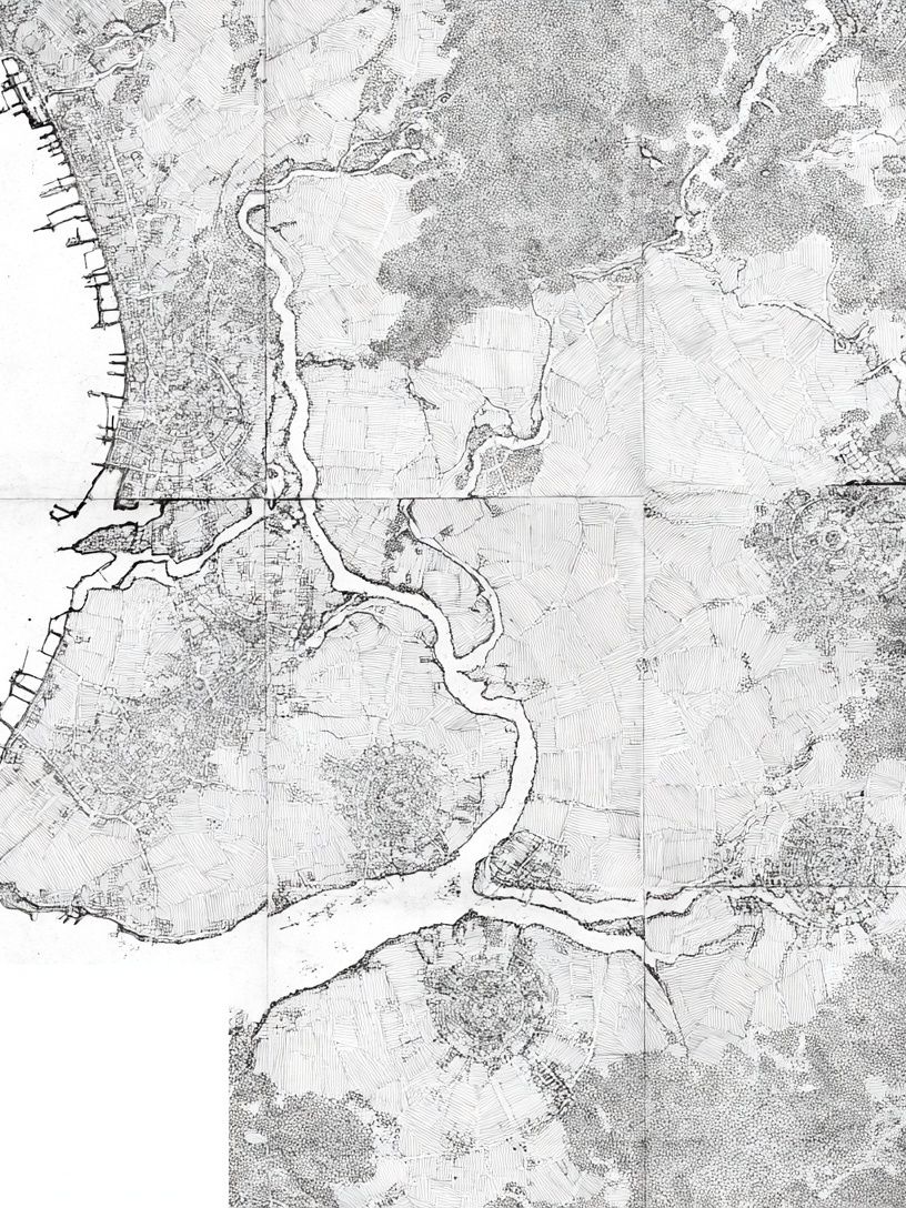 Coastal Map Sketch Print. poster detail