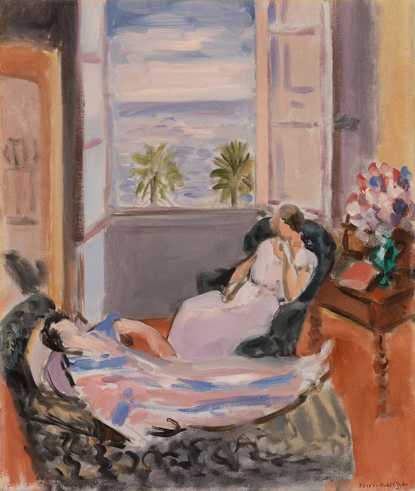 Henri Matisse's Interior Two Figures. poster — fine-art art