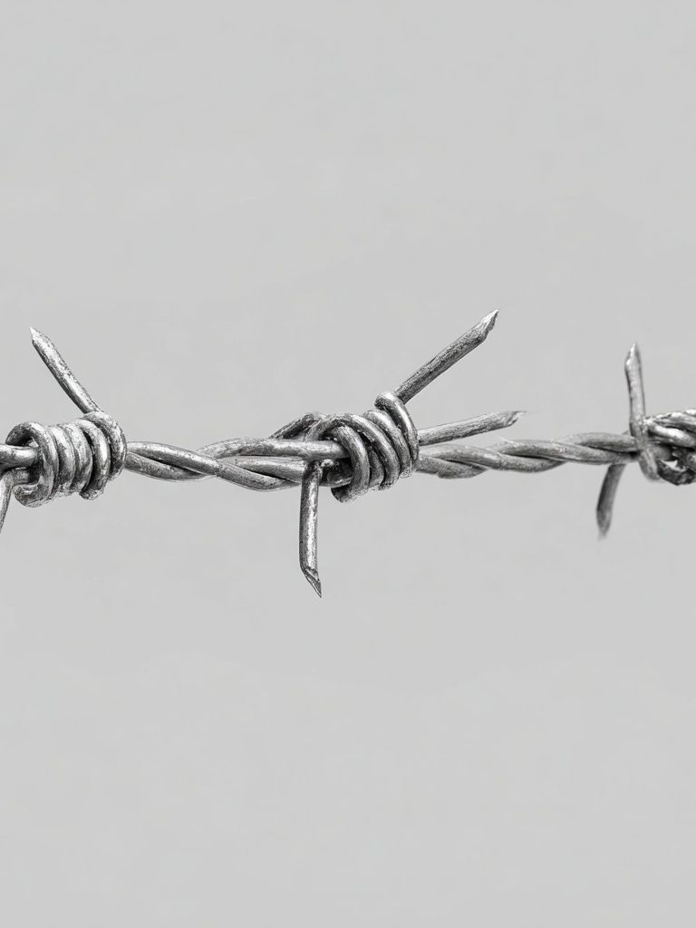 Barbed Wire Minimalist Print. poster — minimalist art
