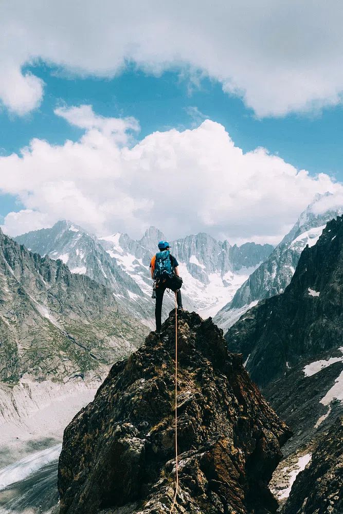 Mountain Climber Adventure Poster. poster detail