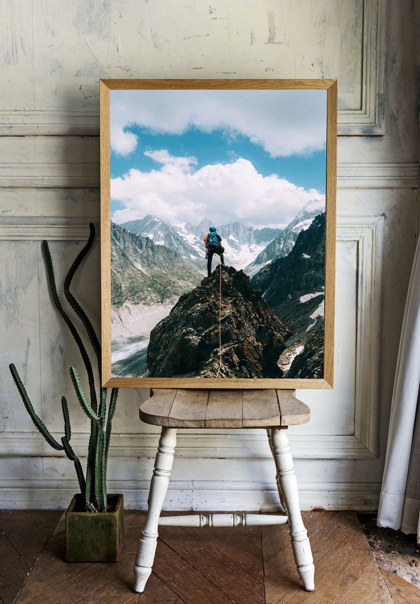 Mountain Climber Adventure Poster room preview