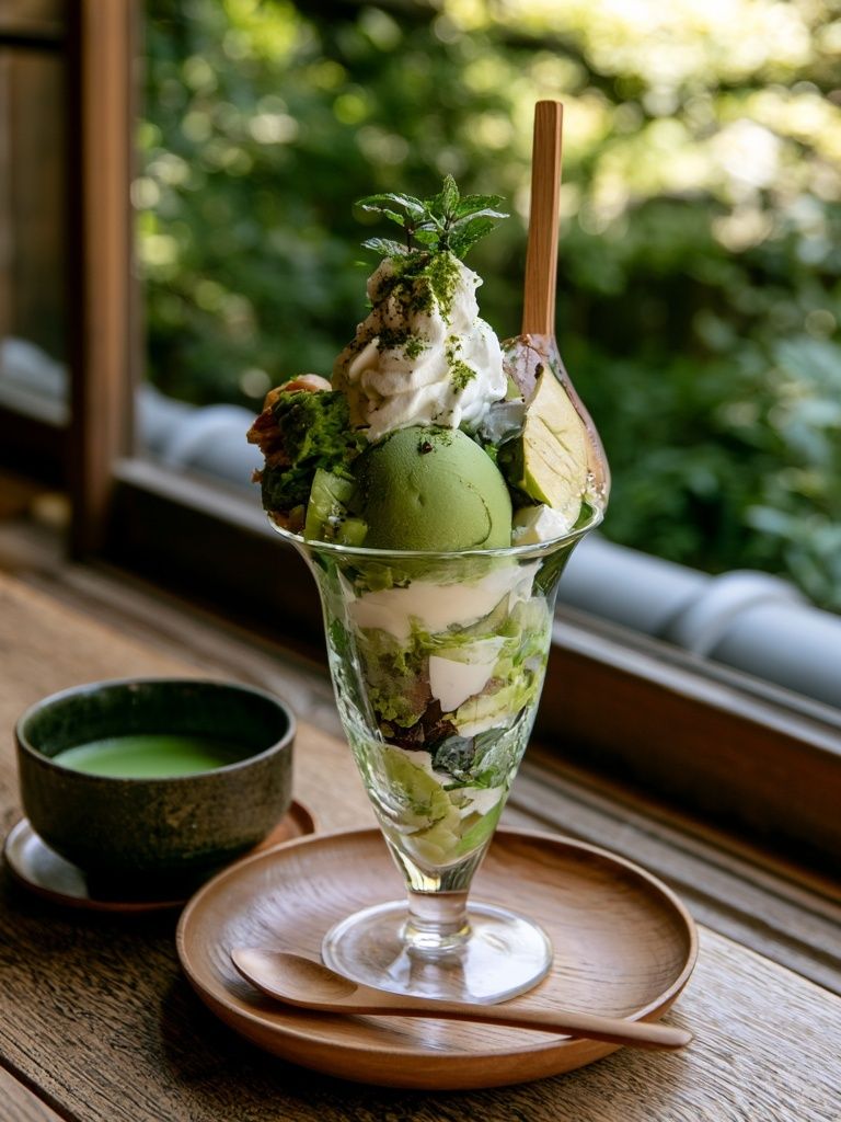Matcha Parfait Photography Poster. poster — food-drink art