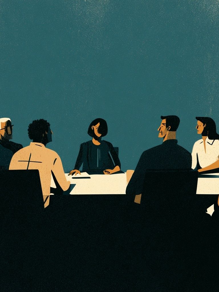 Mid-Century Dinner Party Poster. poster — mid-century-modern art