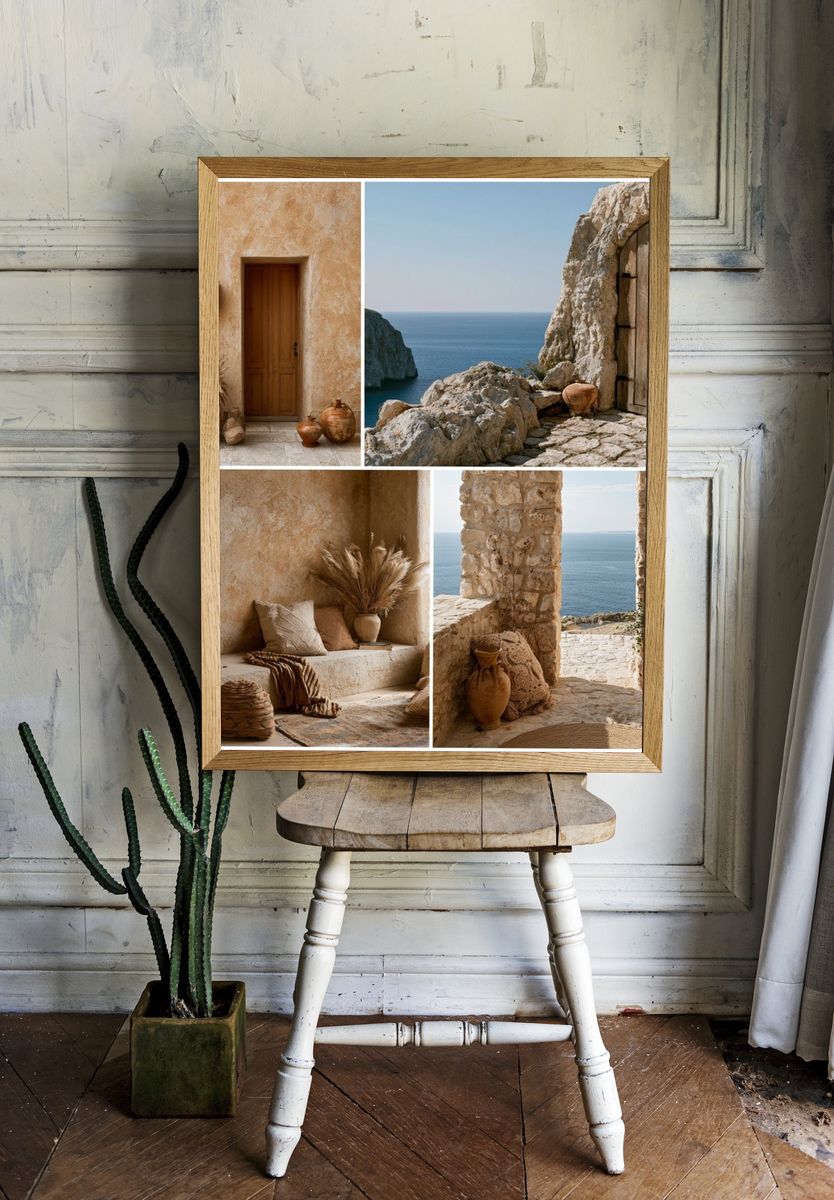 Mediterranean Coastal Interior Poster. room preview