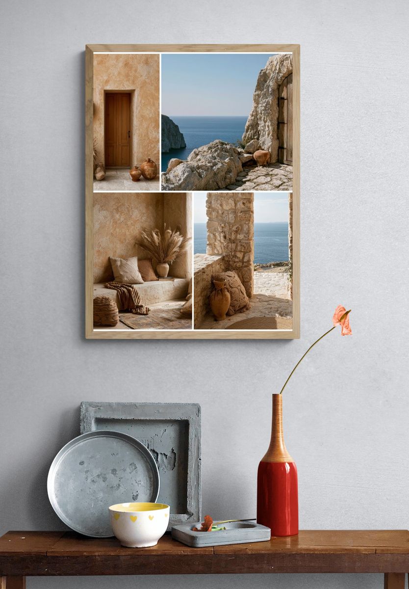 Mediterranean Coastal Interior Poster. — room view 3