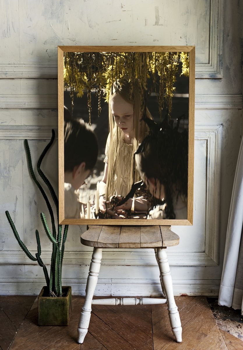 Mysterious Children Portrait Poster. — room view 1