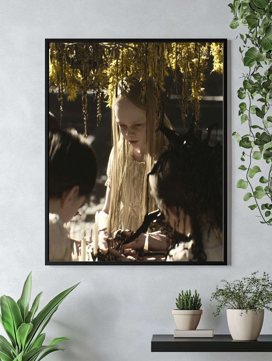 Mysterious Children Portrait Poster. — room view 4