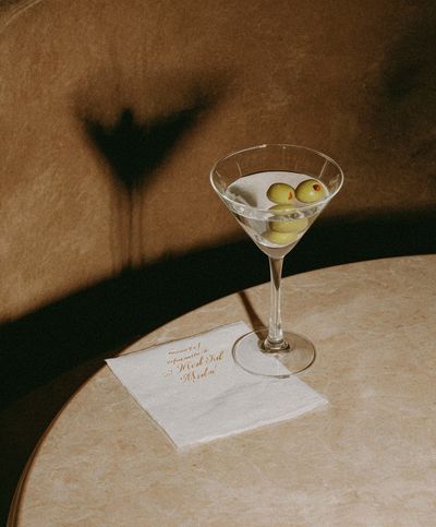 Martini Cocktail — Vintage Print. poster print
