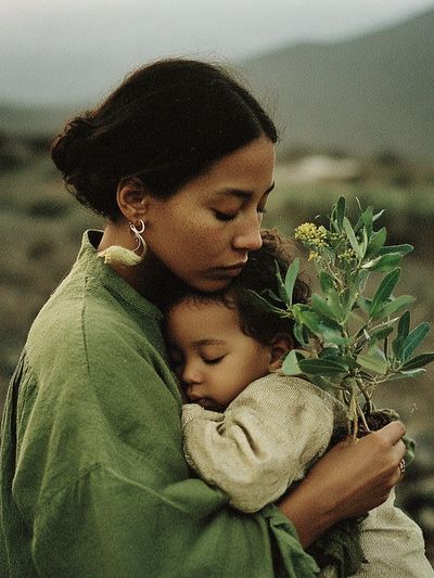 Mother and Child Portrait Photography Poster. poster print