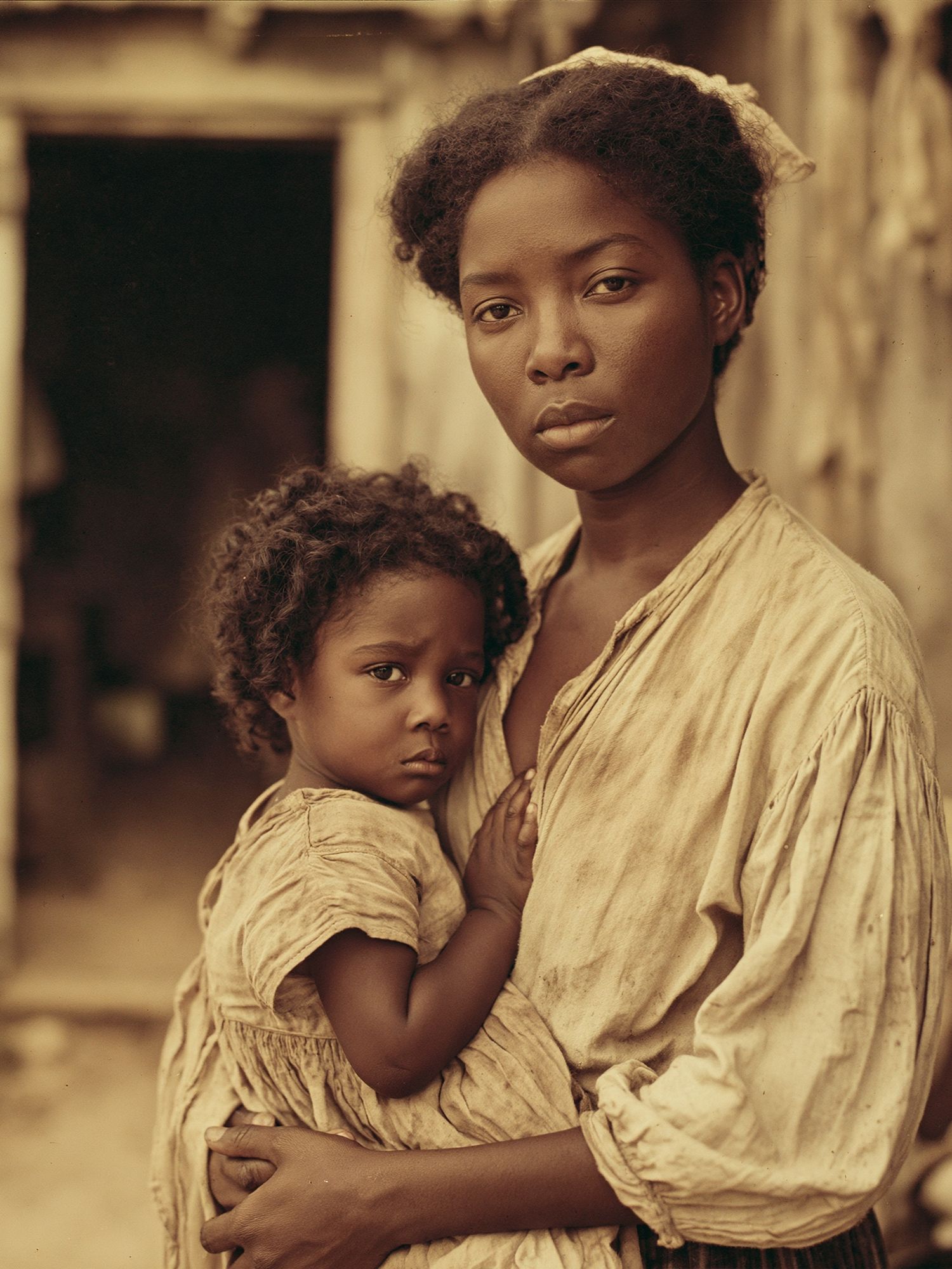 Mother and Child Portrait Print. poster detail