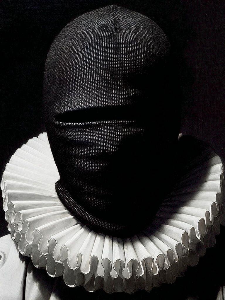 Mysterious Clown Portrait Poster. poster detail