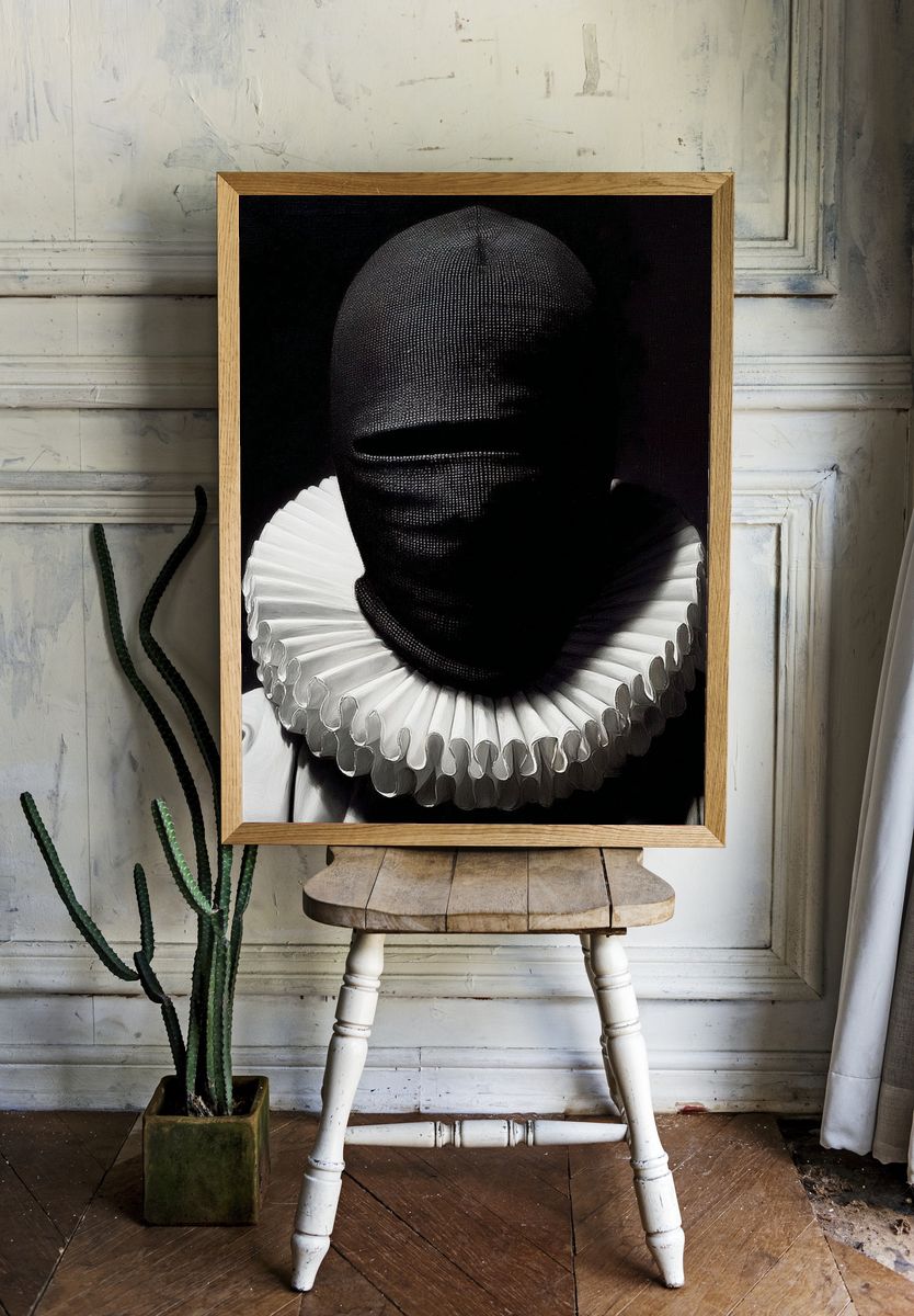 Mysterious Clown Portrait Poster room preview