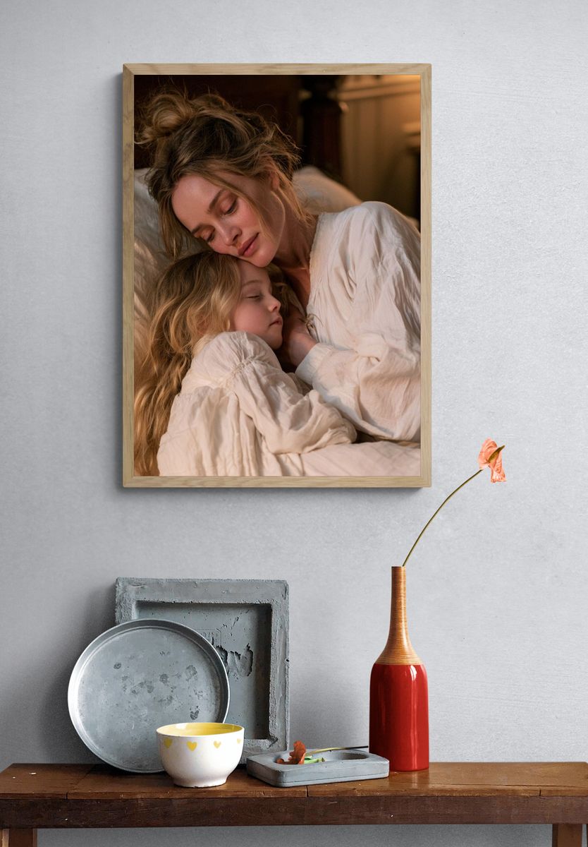 Mother and Child Sleep Portrait Poster. — room view 3