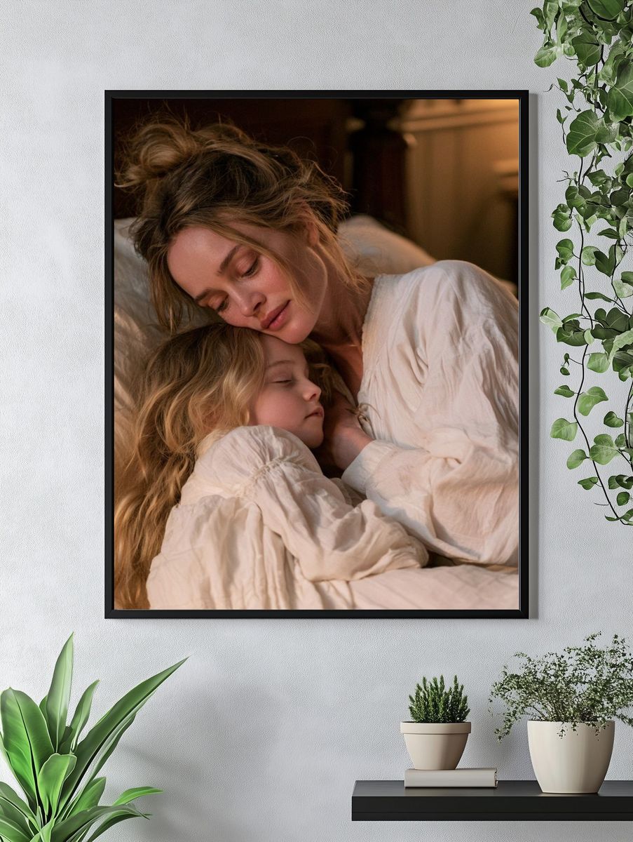 Mother and Child Sleep Portrait Poster. — room view 4