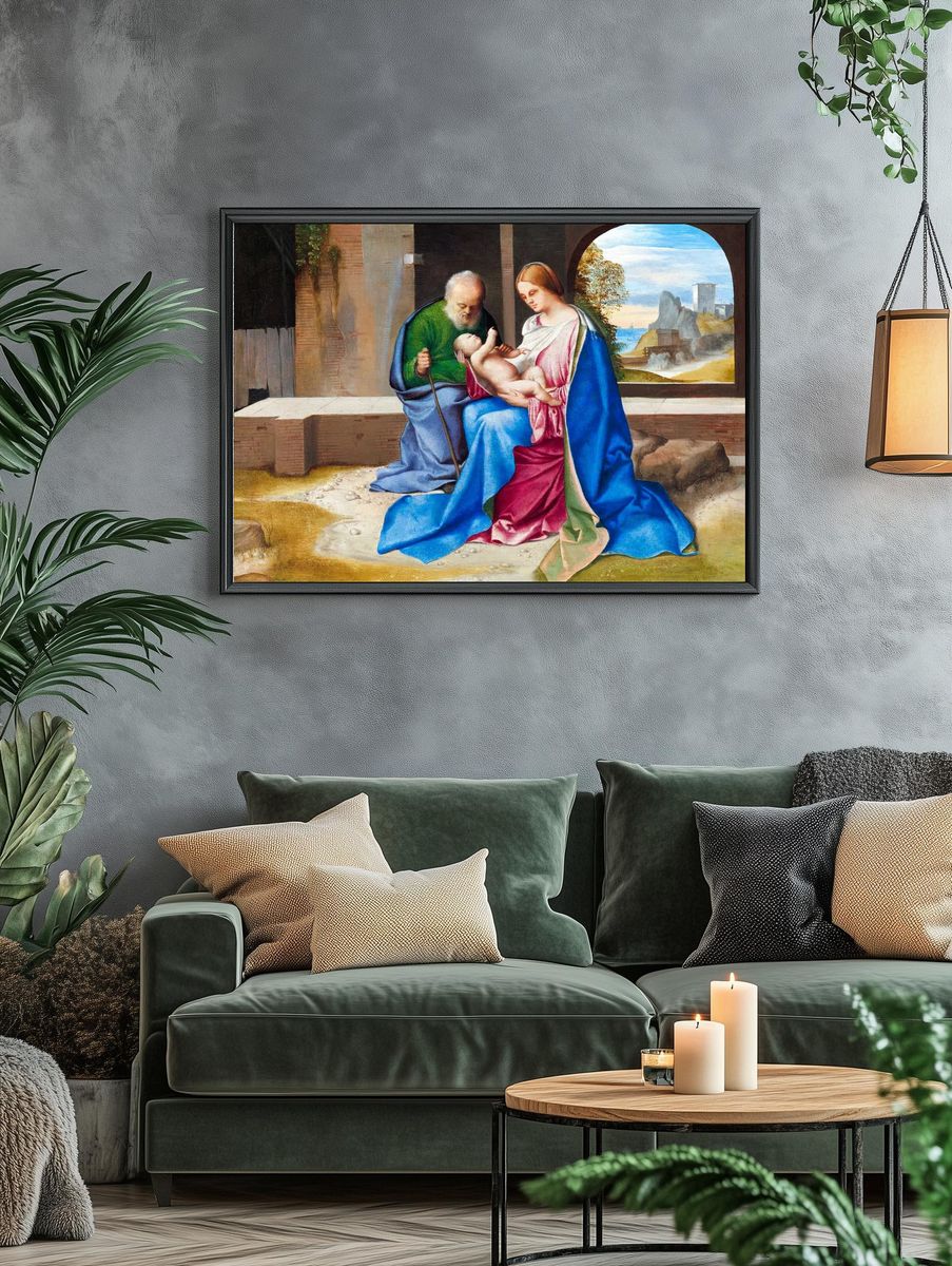 Madonna and Child — Renaissance Print. — room view 4