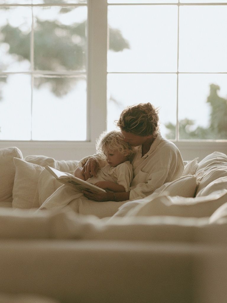 Mother and Child Reading Poster. poster detail