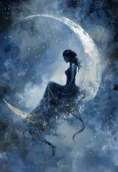 Moonlit Dreamer — Fine Art Print. poster print