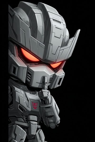 Mecha Robot Portrait Print. poster print