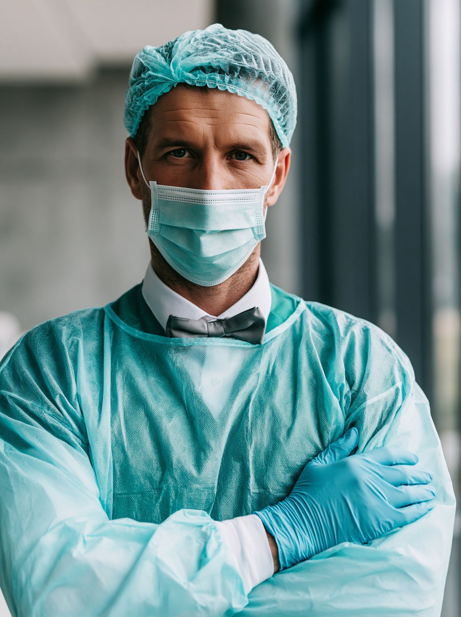 Masked Surgeon Portrait Poster. poster — photography art