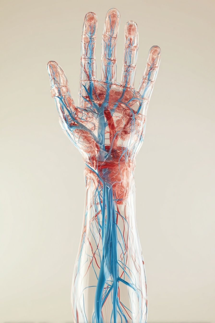 Anatomical Hand — Medical Illustration Poster. poster — illustration art