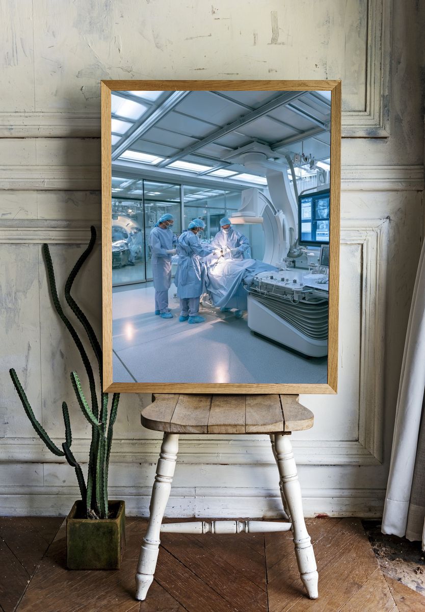 Modern Surgical Suite Photography Poster. room preview