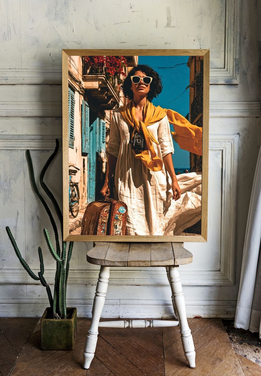 Mediterranean Traveler Photography Poster. — room view 1