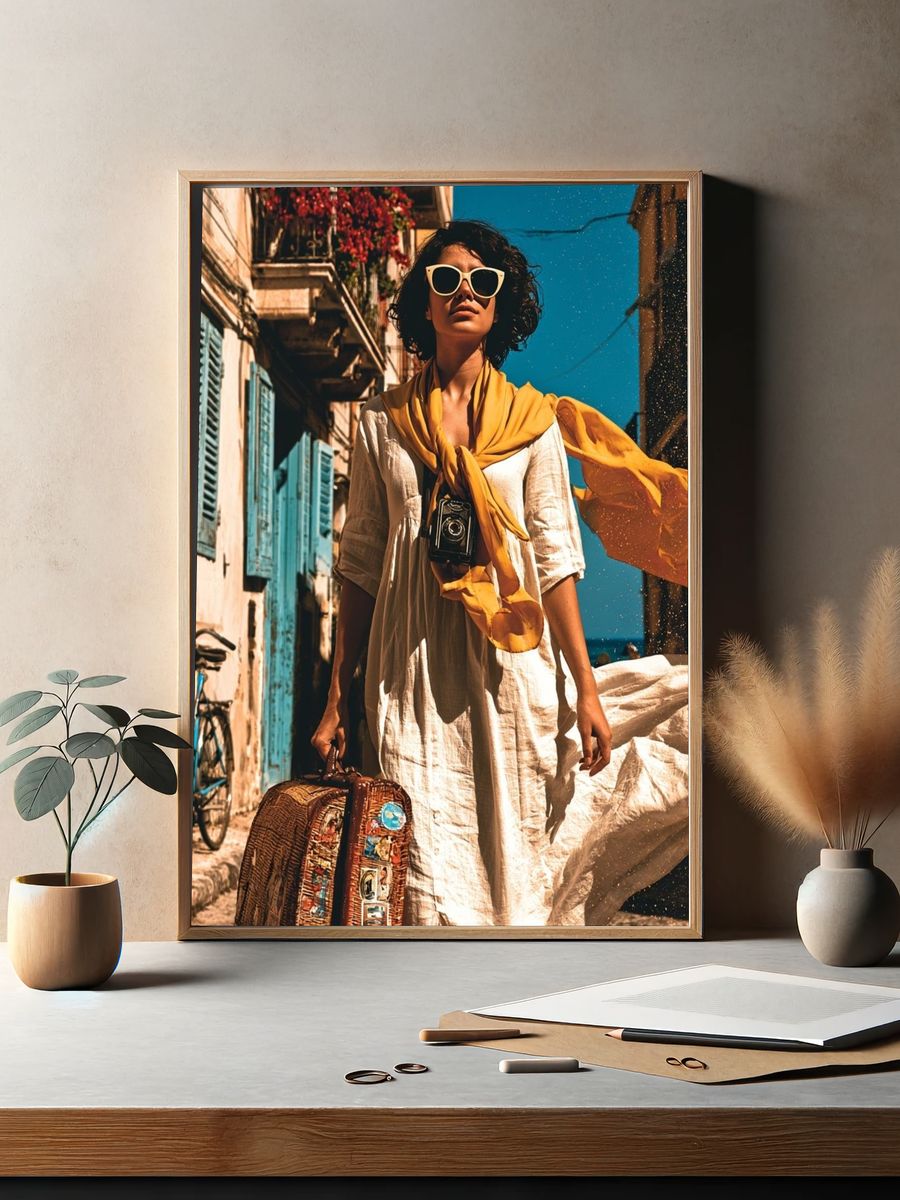 Mediterranean Traveler Photography Poster. — room view 2