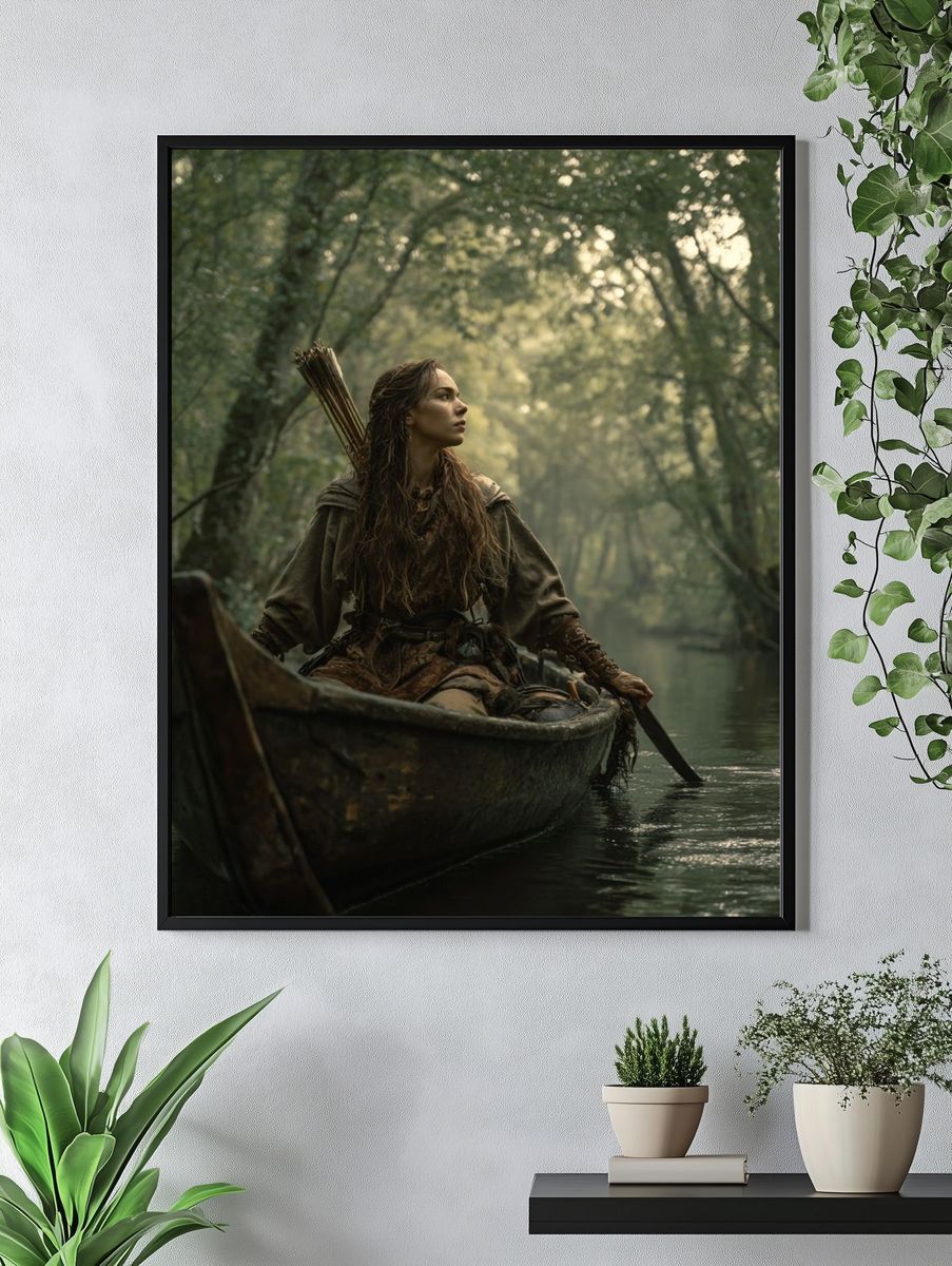 Mystical Forest Explorer — Photography Print. — room view 4