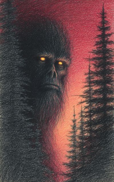 Mysterious Forest Guardian — Fine Art Print. poster print