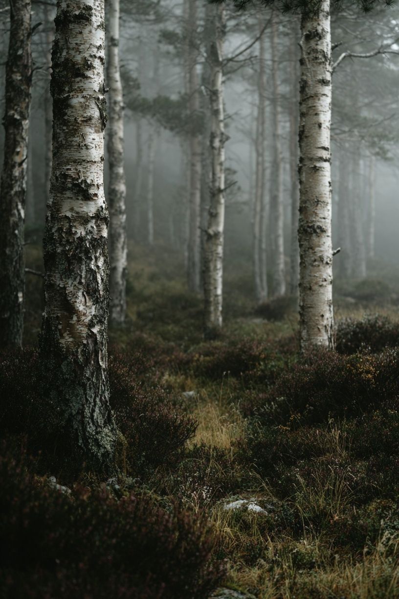 Misty Forest Photography Poster. poster — nature art