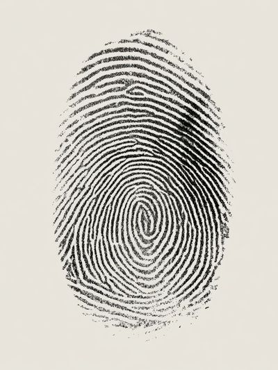 Fingerprint Minimalist Print. poster