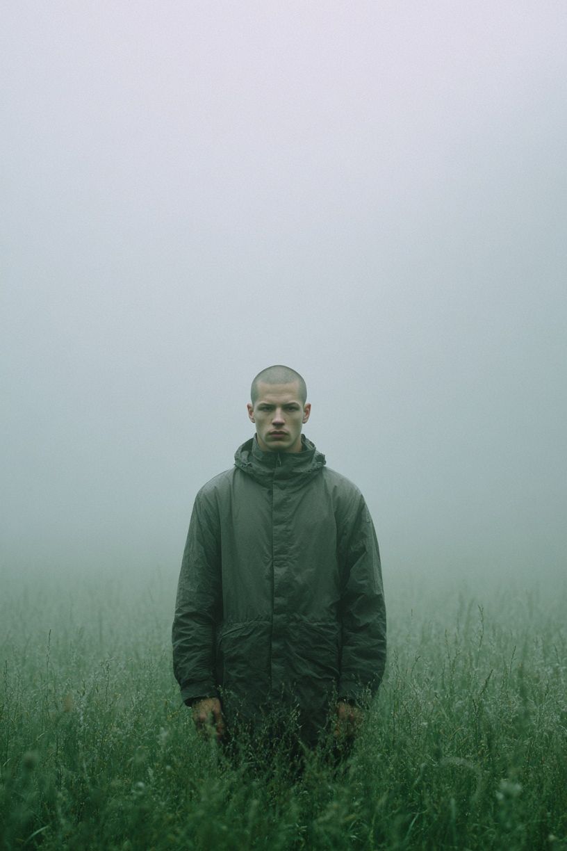 Misty Field Portrait — Photography Print. poster detail
