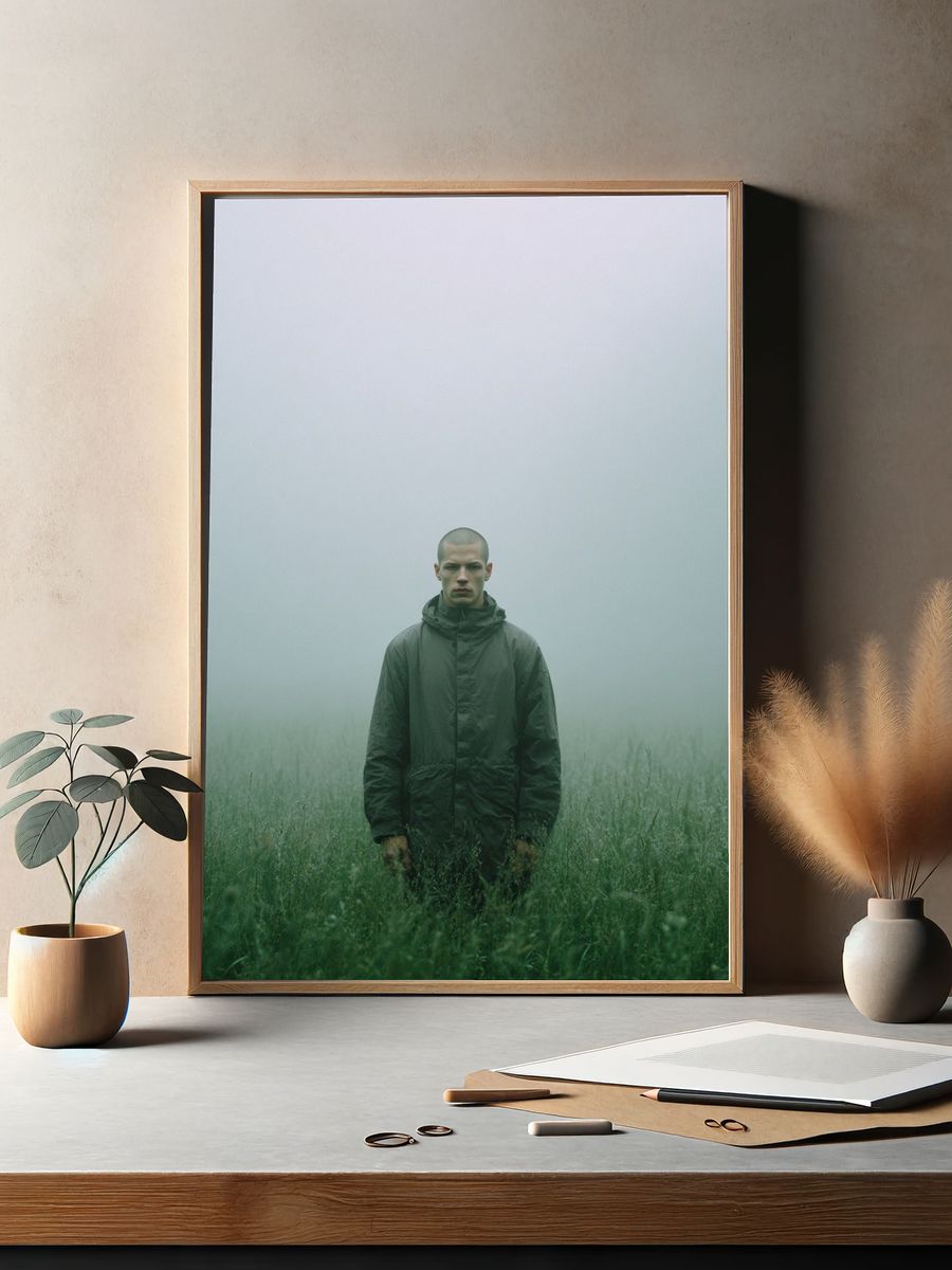Misty Field Portrait — Photography Print. — room view 2
