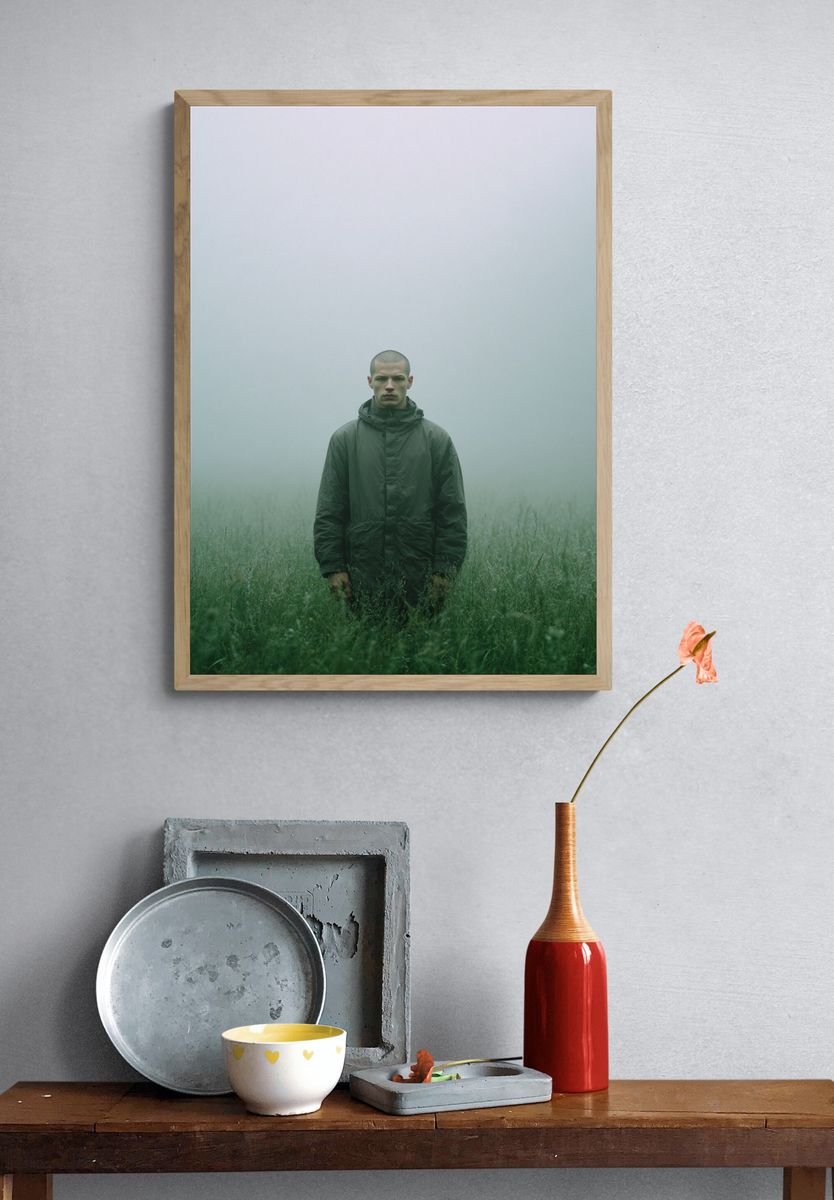 Misty Field Portrait — Photography Print. — room view 3