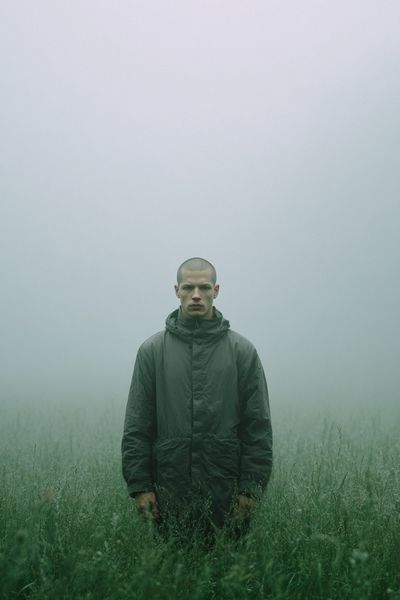 Misty Field Portrait — Photography Print. poster print