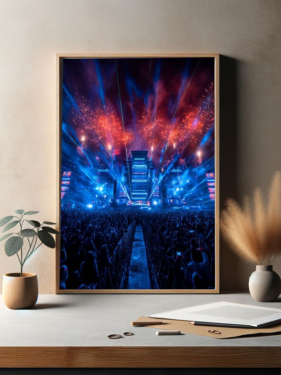Electric Dance Festival — Photography Print. — room view 2