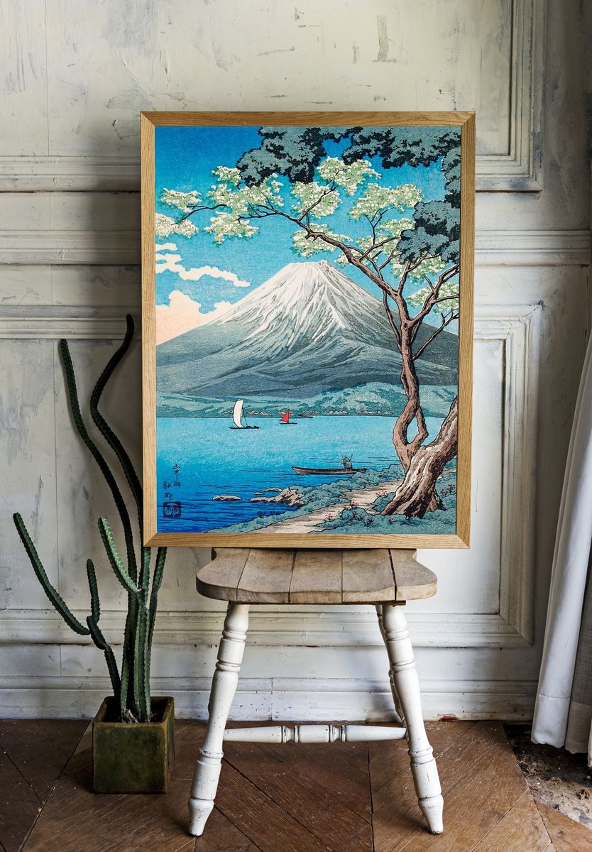 Mount Fuji Lake Yamanaka print. — room view 1