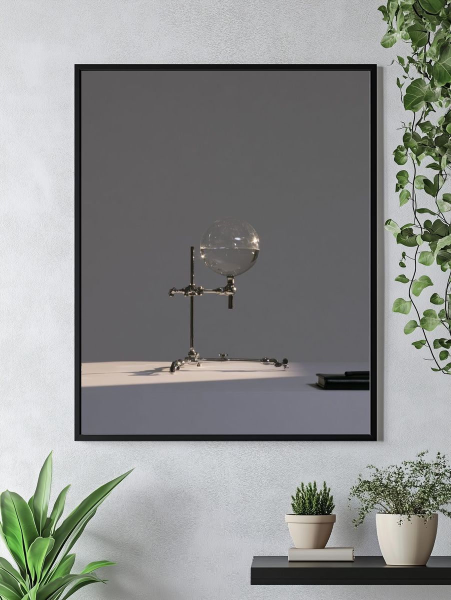 Minimal Glass Still Life Print. — room view 4