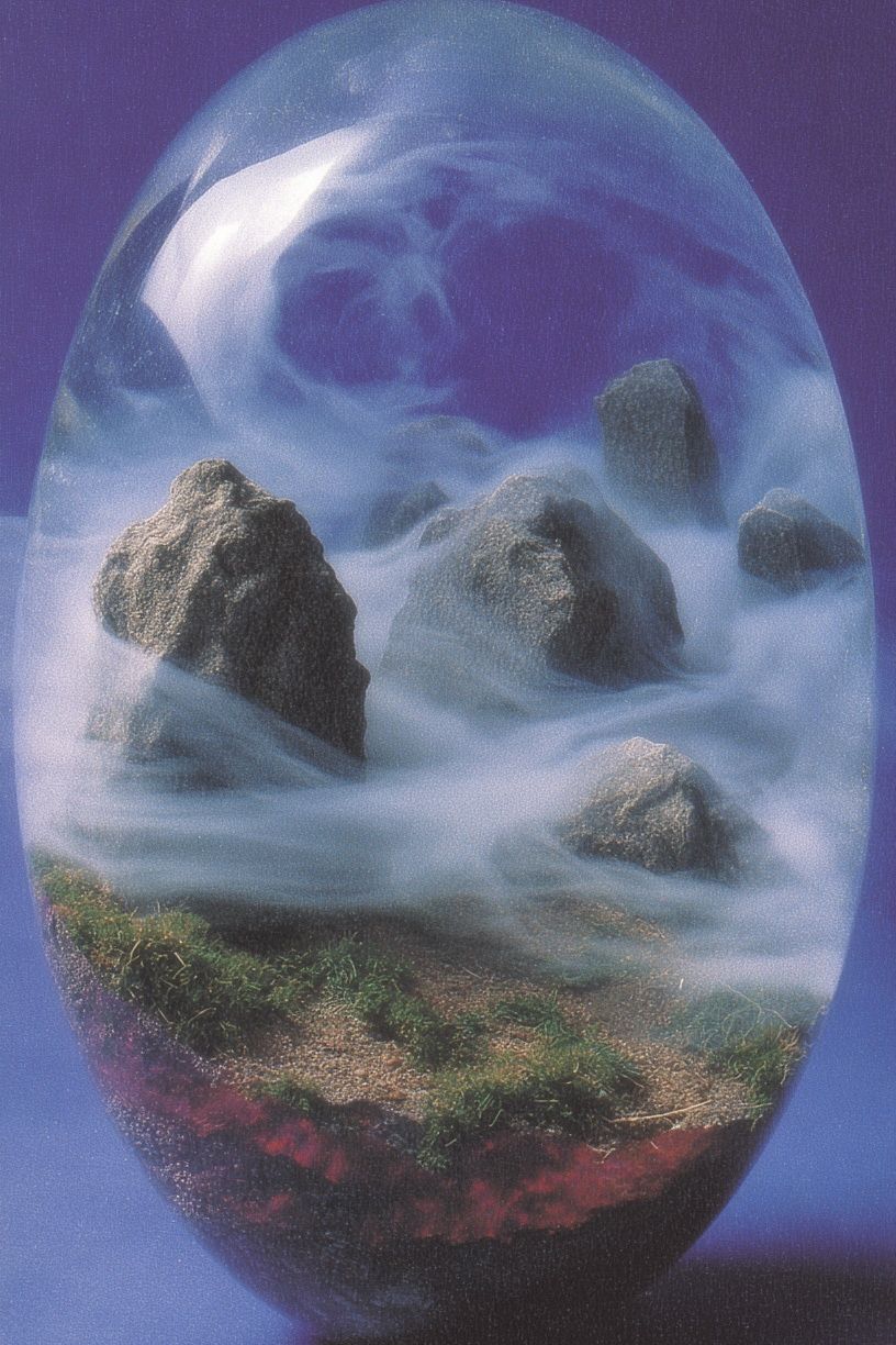 Mystical Landscape in Glass — Fine Art Print. poster detail