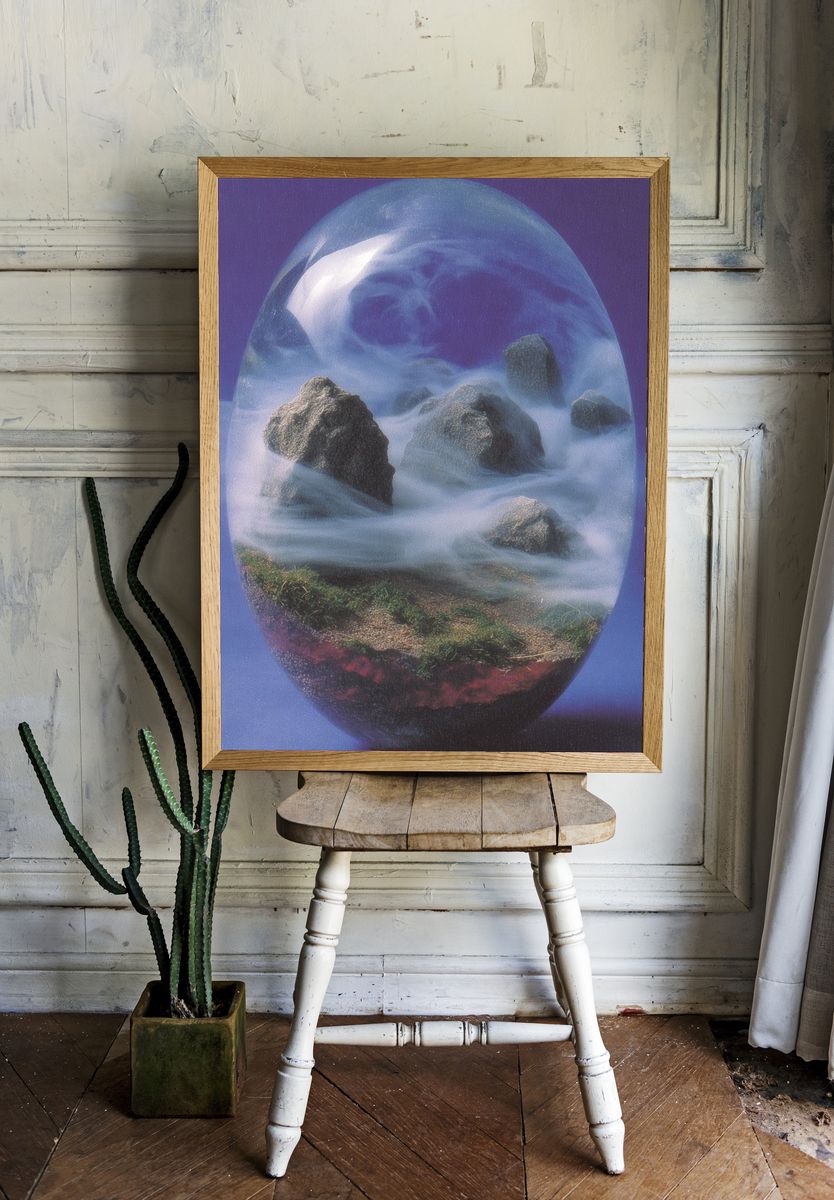 Mystical Landscape in Glass — Fine Art Print room preview