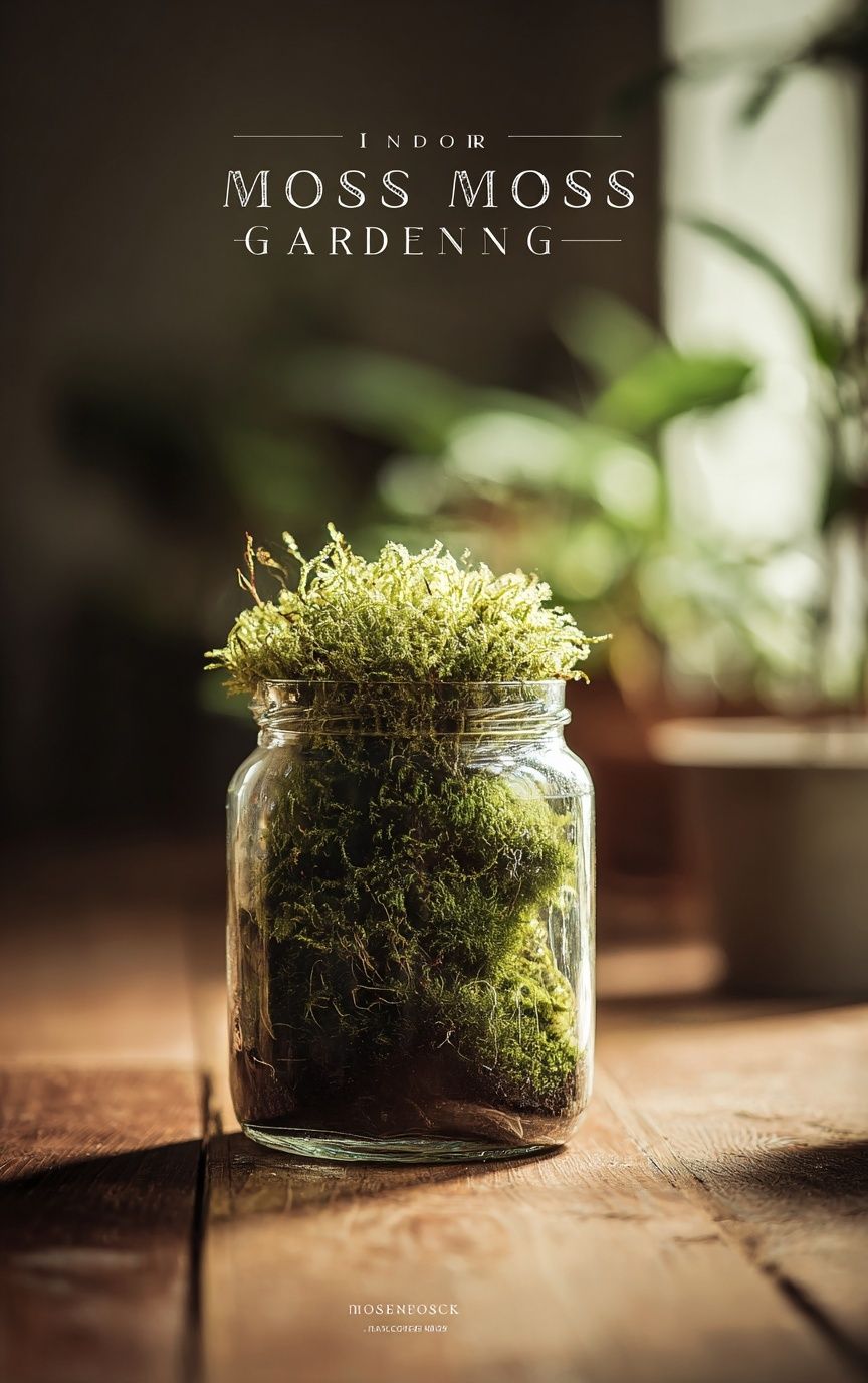 Indoor Moss Gardening Poster. poster detail