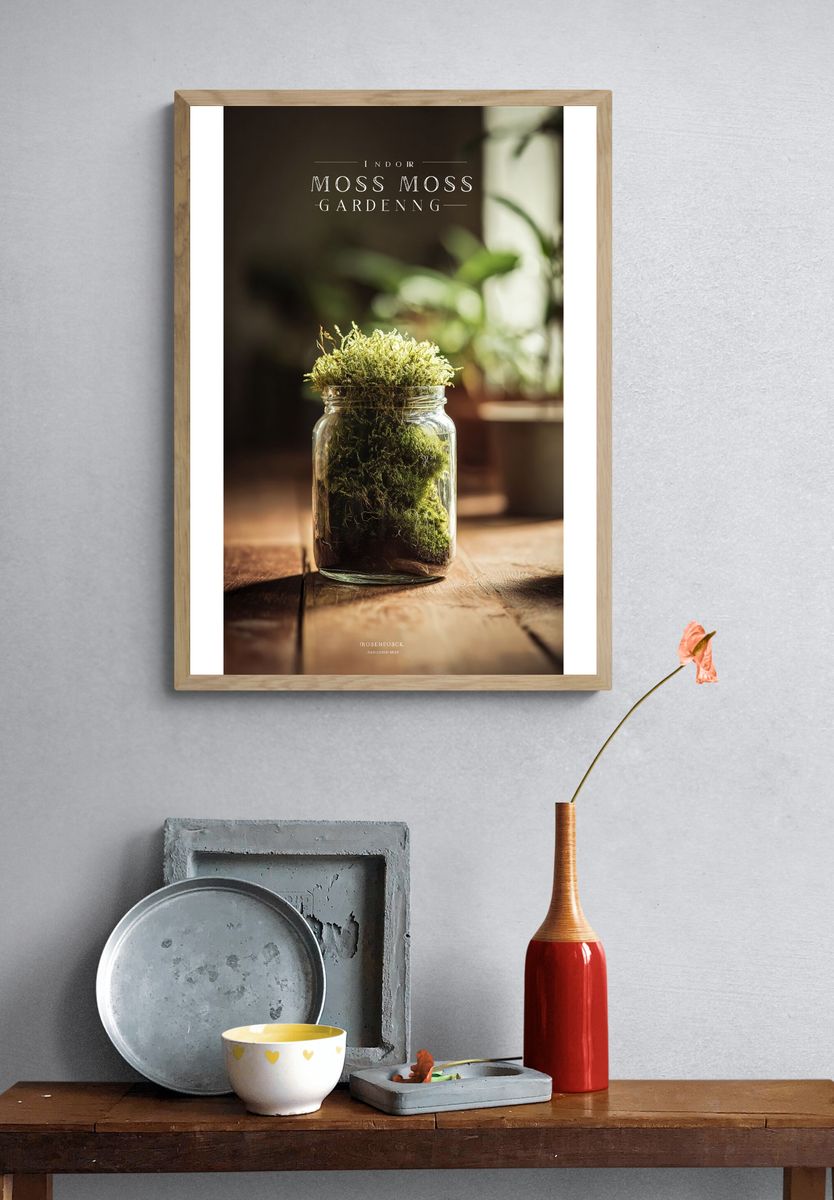 Indoor Moss Gardening Poster. — room view 3
