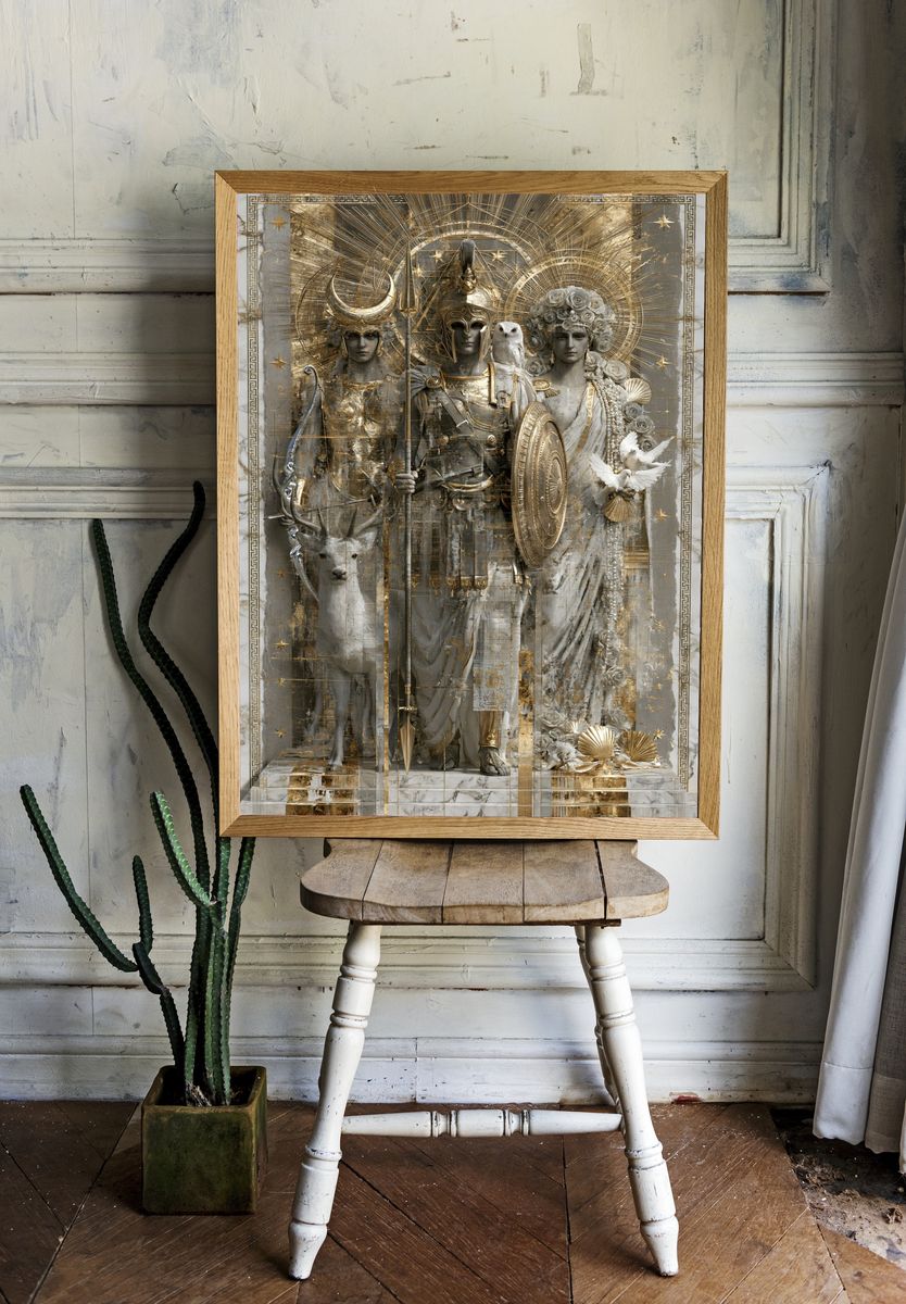Mythic Guardians Fine-Art Print. room preview