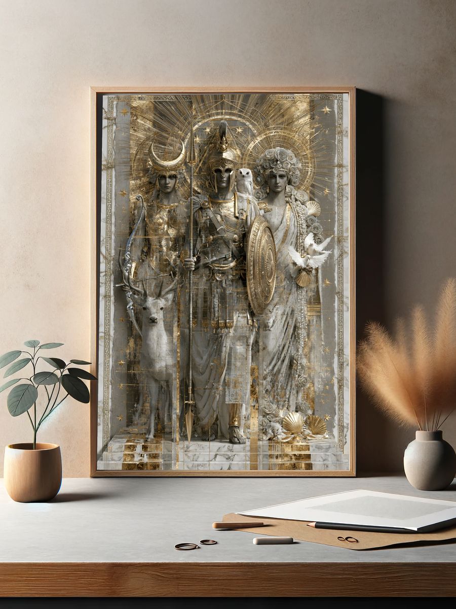 Mythic Guardians Fine-Art Print. — room view 2