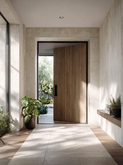 Modern Entrance Hallway — Minimalist Print. poster